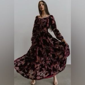 NWT Baltic Born Velvet Maxi Dress